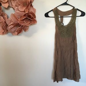 MINE DUSTY BROWN TUNIC